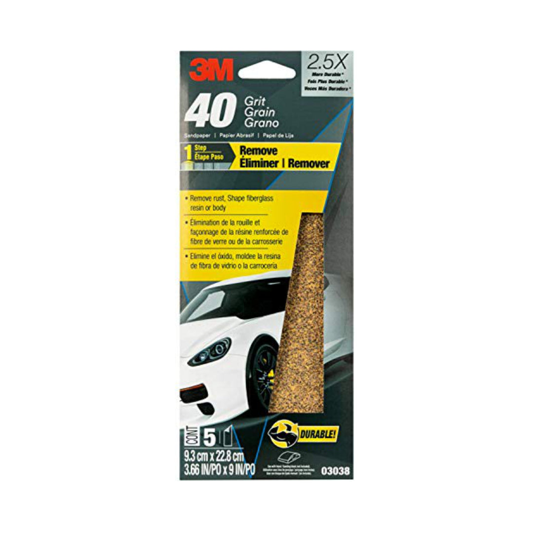 3M 40 Grit Sandpaper 3038
