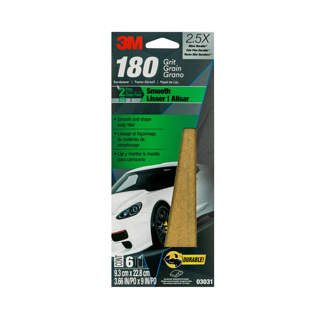 3M 180 Grit Sandpaper 03031