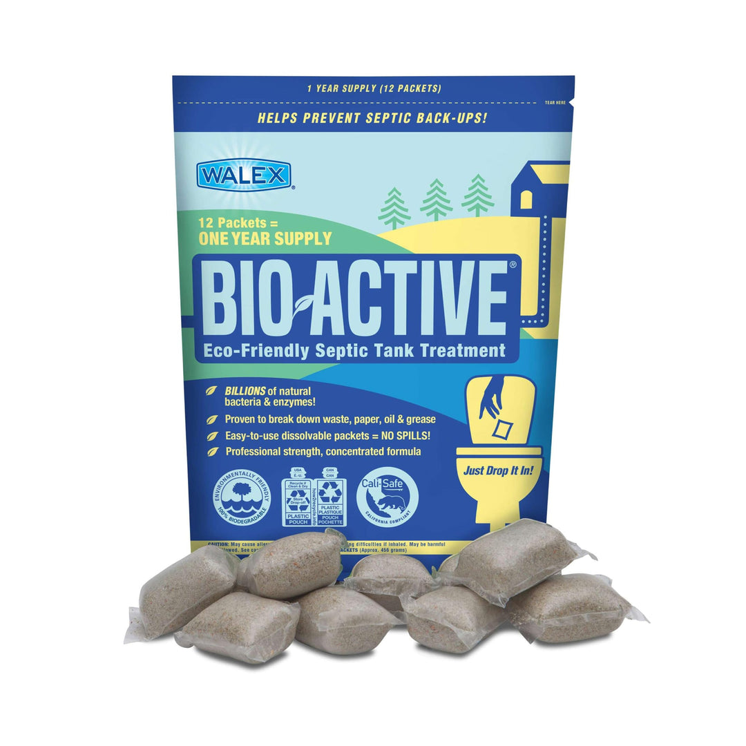 Walex Bio-Active Eco-Friendly Septic Tank Treatment 12 Pack