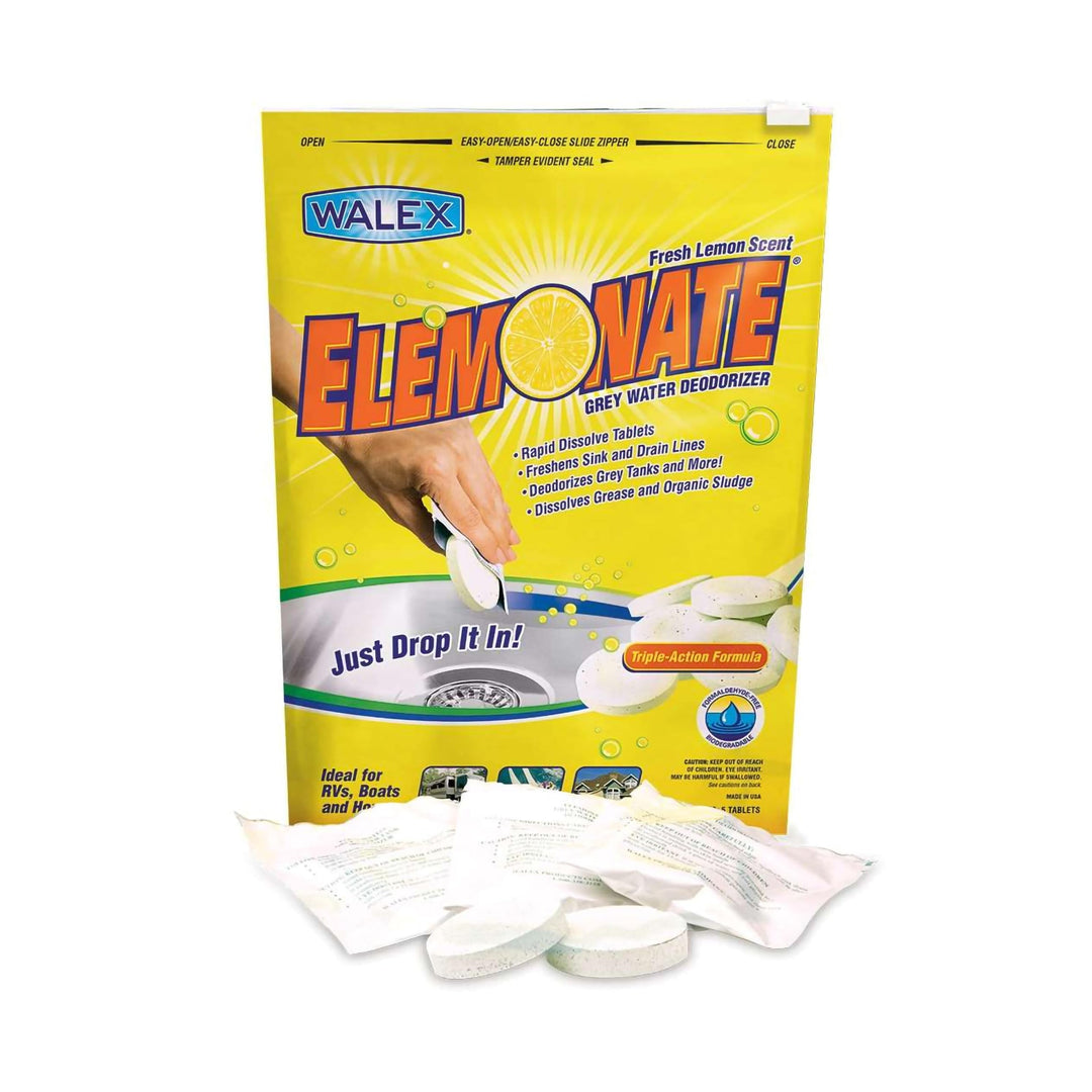 Walex Elemonate Grey Water Deodorizer Lemon Scent 5 Pack
