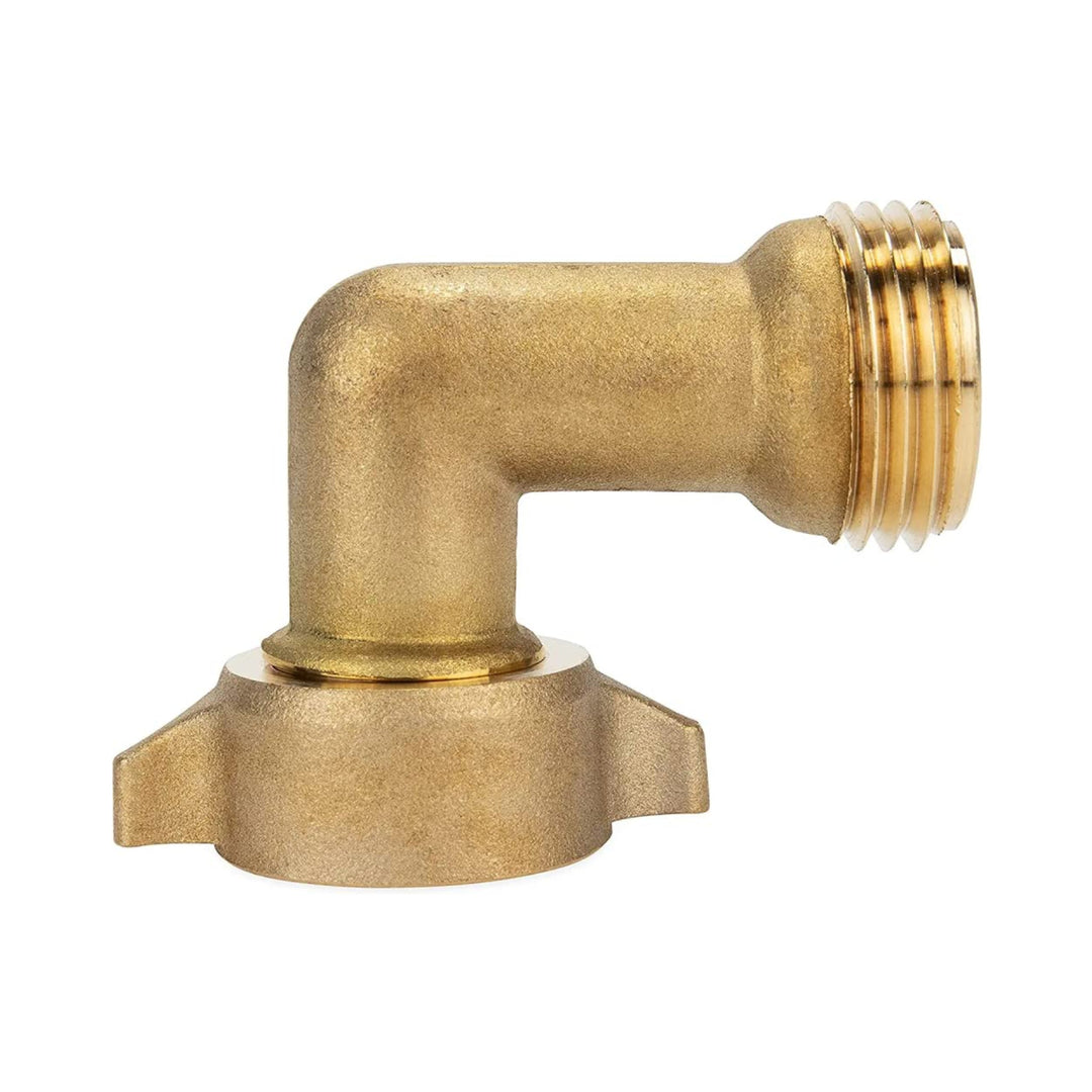 Camco 90-Degree RV Hose Elbow Brass 22505