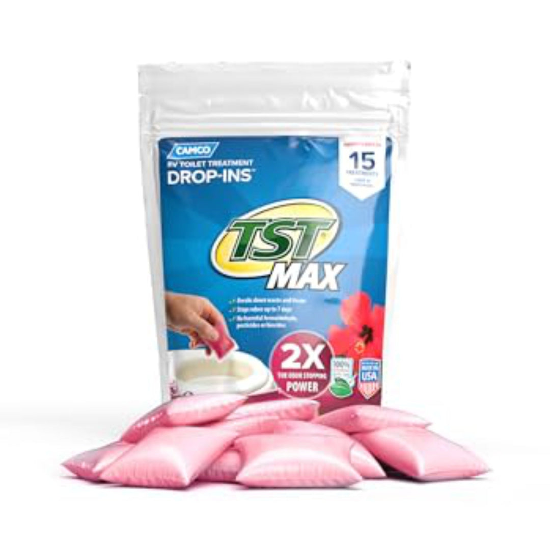 Camco TST Max RV Toilet Treatment Drop-Ins Hibiscus Breeze 15 pack 41600