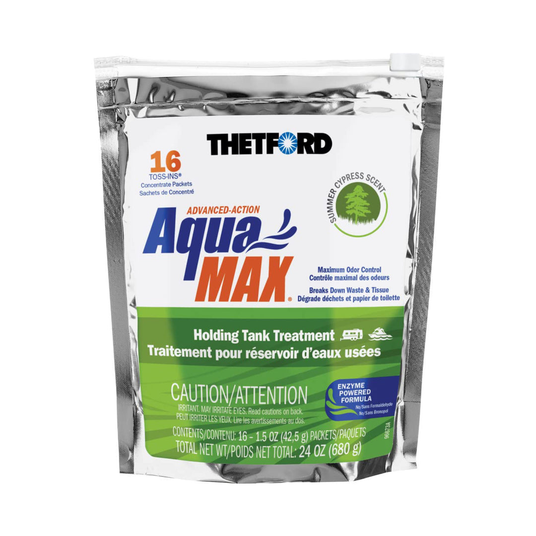 Thetford AquaMax Waste Tank Treatments Summer Cypress Scent 16 Toss-Ins 96670