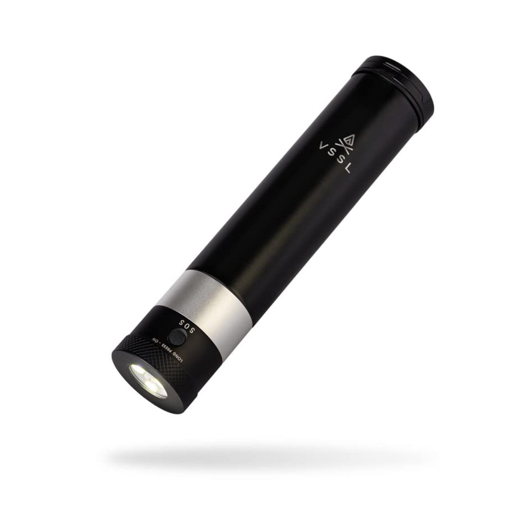VSSL Insulated Flask with Light Black 8 oz 01-126-00A