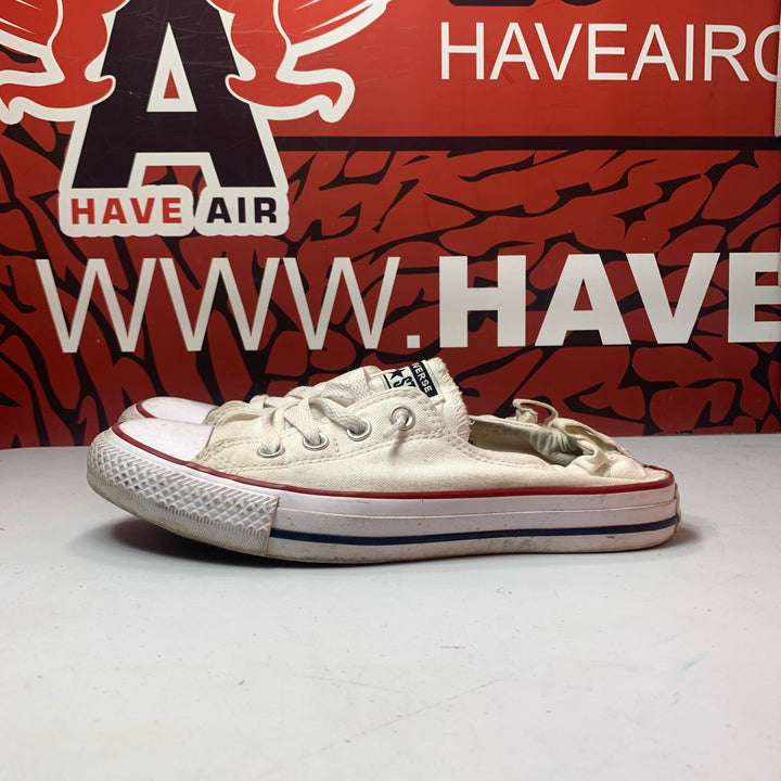 Converse Chuck Taylor All Star Shoreline Slip On Optical White Womens Size 9 Worn