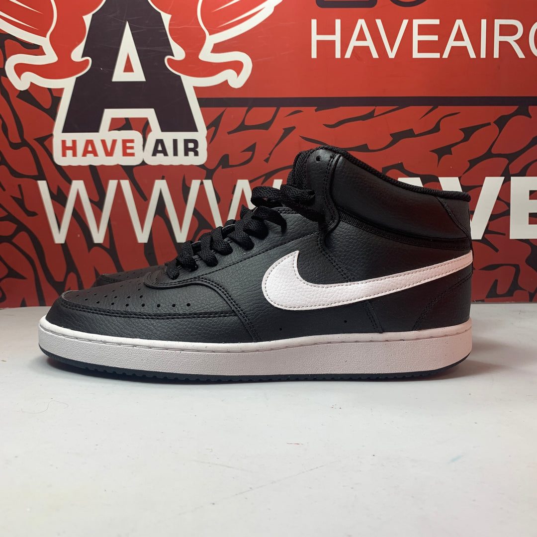 Nike Court Vision Mid Black/White Mens Size 10.5 New DN3577-001