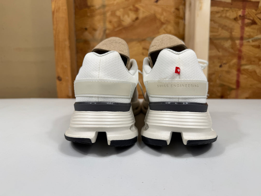 On Running Cloudnova Running Shoes White/Eclipse Womens Size 7.5 Lightly Worn