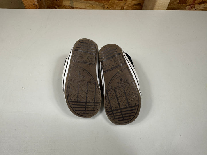 Converse Chuck Taylor All Star Cribster Canvas Black/Natural Ivory/White  Size 3C (Infant & Toddler) Lightly Worn 865156C