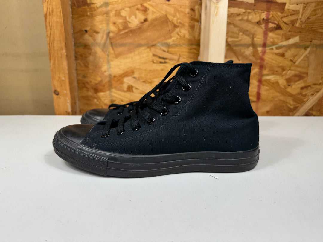 Converse Chuck Taylor All Star Hi All Black  Size Men's 7.5/Women's 9.5 Worn M3310C