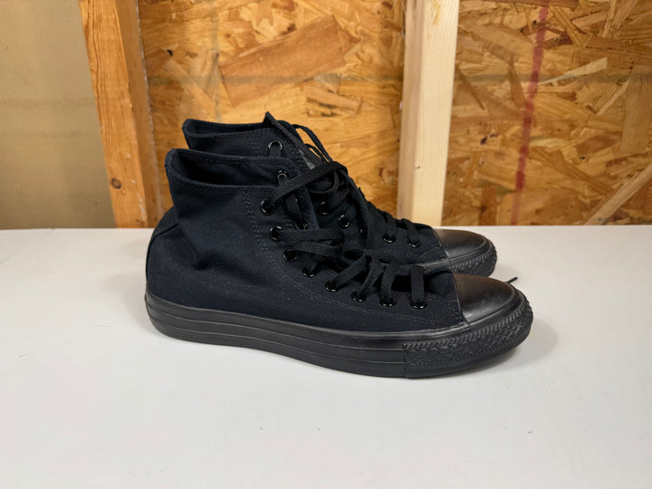 Converse Chuck Taylor All Star Hi All Black  Size Men's 7.5/Women's 9.5 Worn M3310C