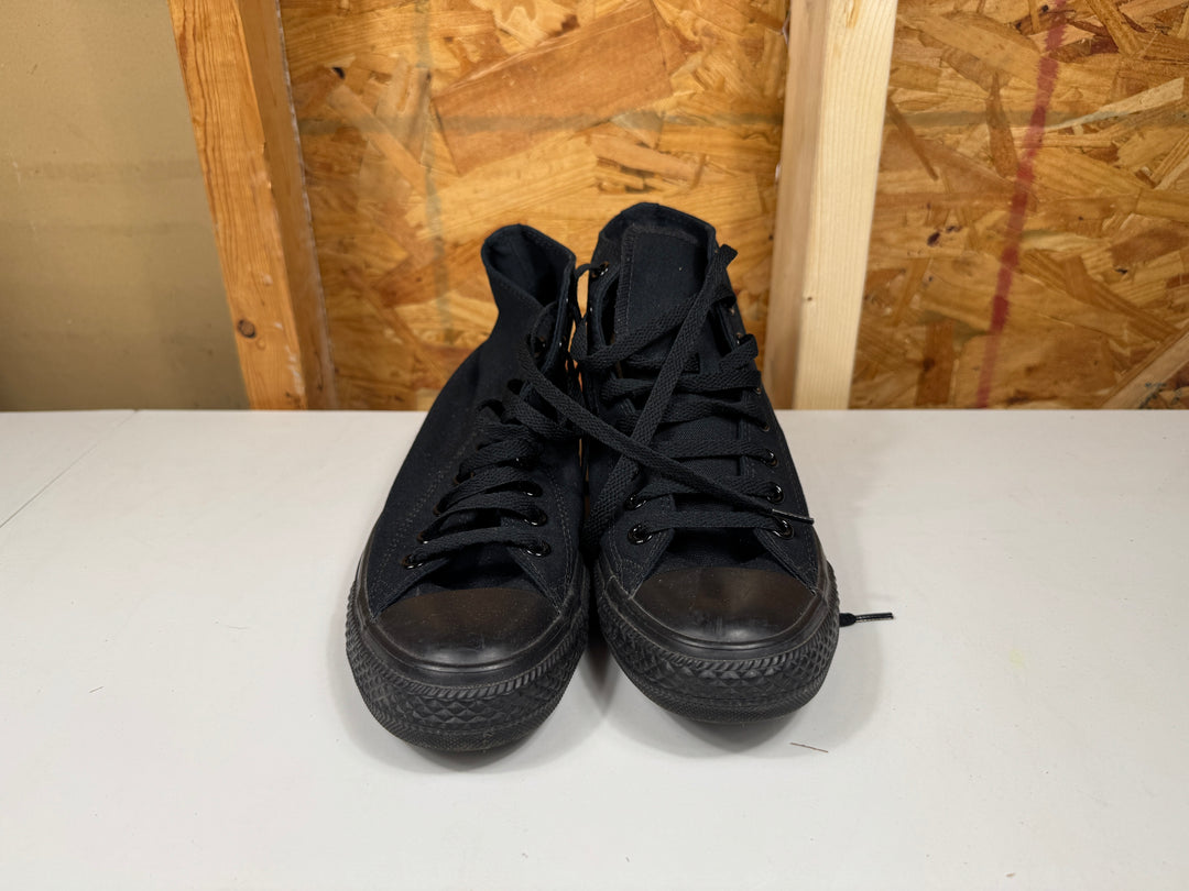 Converse Chuck Taylor All Star Hi All Black  Size Men's 7.5/Women's 9.5 Worn M3310C