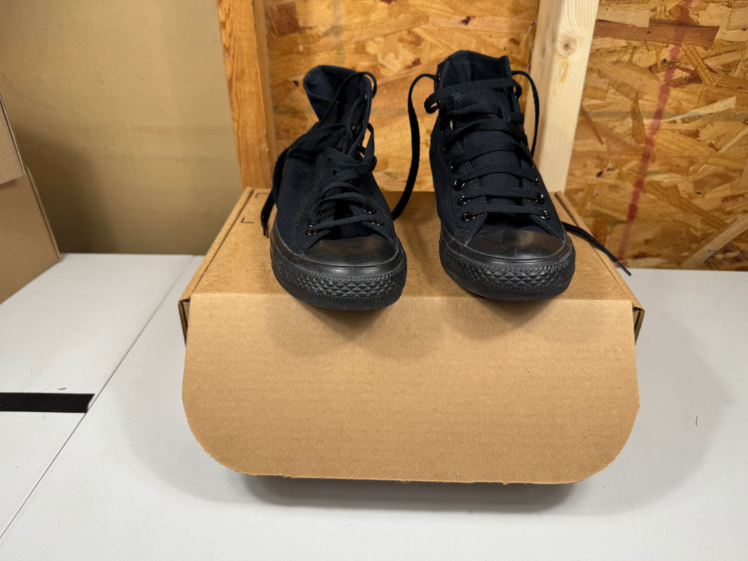 Converse Chuck Taylor All Star Hi All Black  Size Men's 7.5/Women's 9.5 Worn M3310C