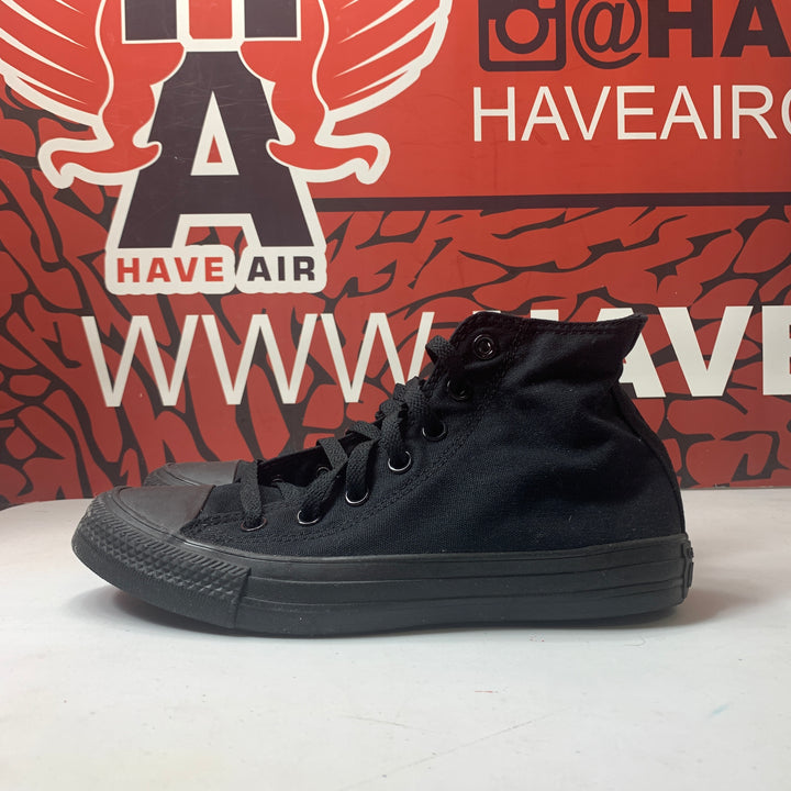 Converse Chuck Taylor All Star Classic High All Black  Size Mens 5.5/Womens 7.5 Worn