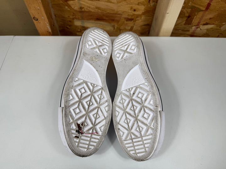 Converse Chuck Taylor All Star Lift Platform Leather White/Black/White Womens Size 7 Worn 561680C