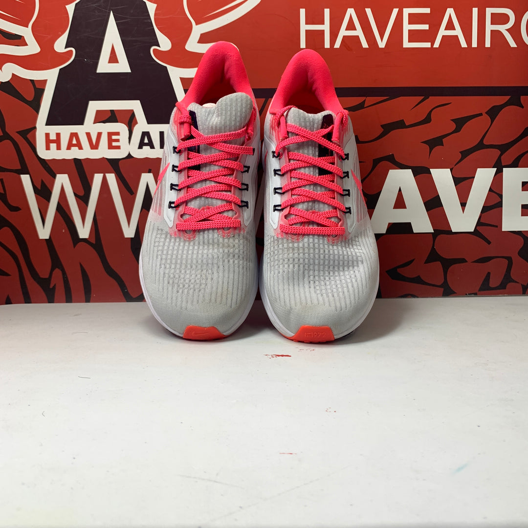 Nike Air Zoom Pegasus 39 Pure Platinum/Hyper Pink Womens Size 10 Worn
