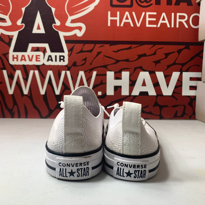 Converse Chuck Taylor All Star Shoreline Knit Slip On White/Black Womens Size 7.5 Worn