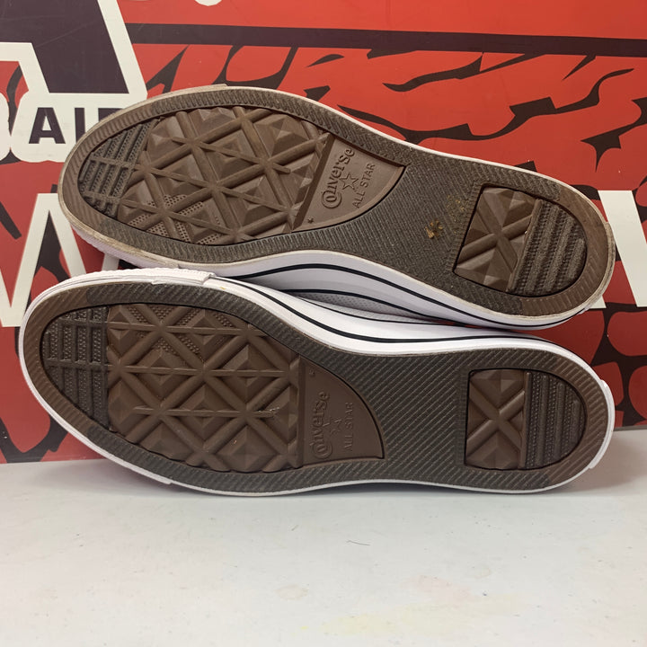 Converse Chuck Taylor All Star Shoreline Knit Slip On White/Black Womens Size 7.5 Worn