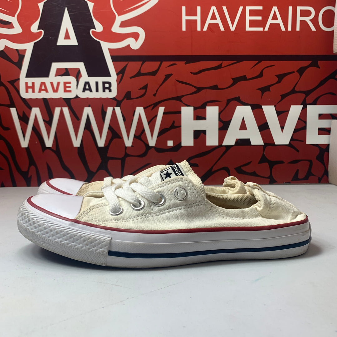 Converse Chuck Taylor All Star Shoreline Slip On Optical White Womens Size 7 Worn
