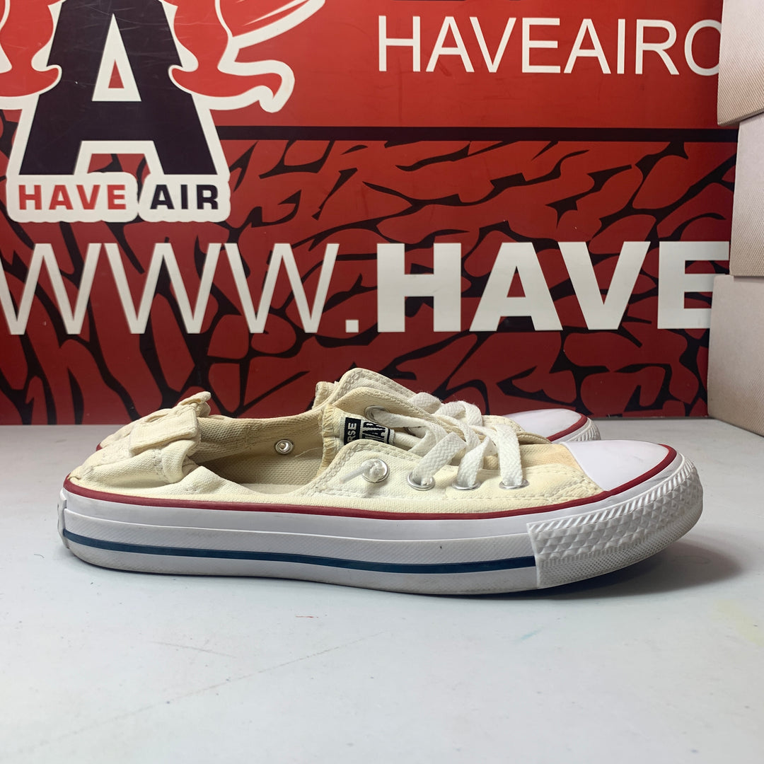 Converse Chuck Taylor All Star Shoreline Slip On Optical White Womens Size 7 Worn