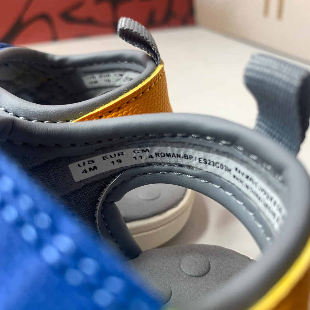 Carters Every Step Toddler Sandals Blue/Grey/Yellow  Size 4 Toddler Lightly Worn