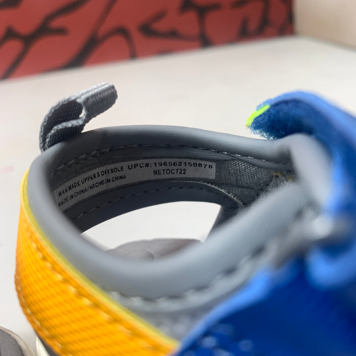 Carters Every Step Toddler Sandals Blue/Grey/Yellow  Size 4 Toddler Lightly Worn