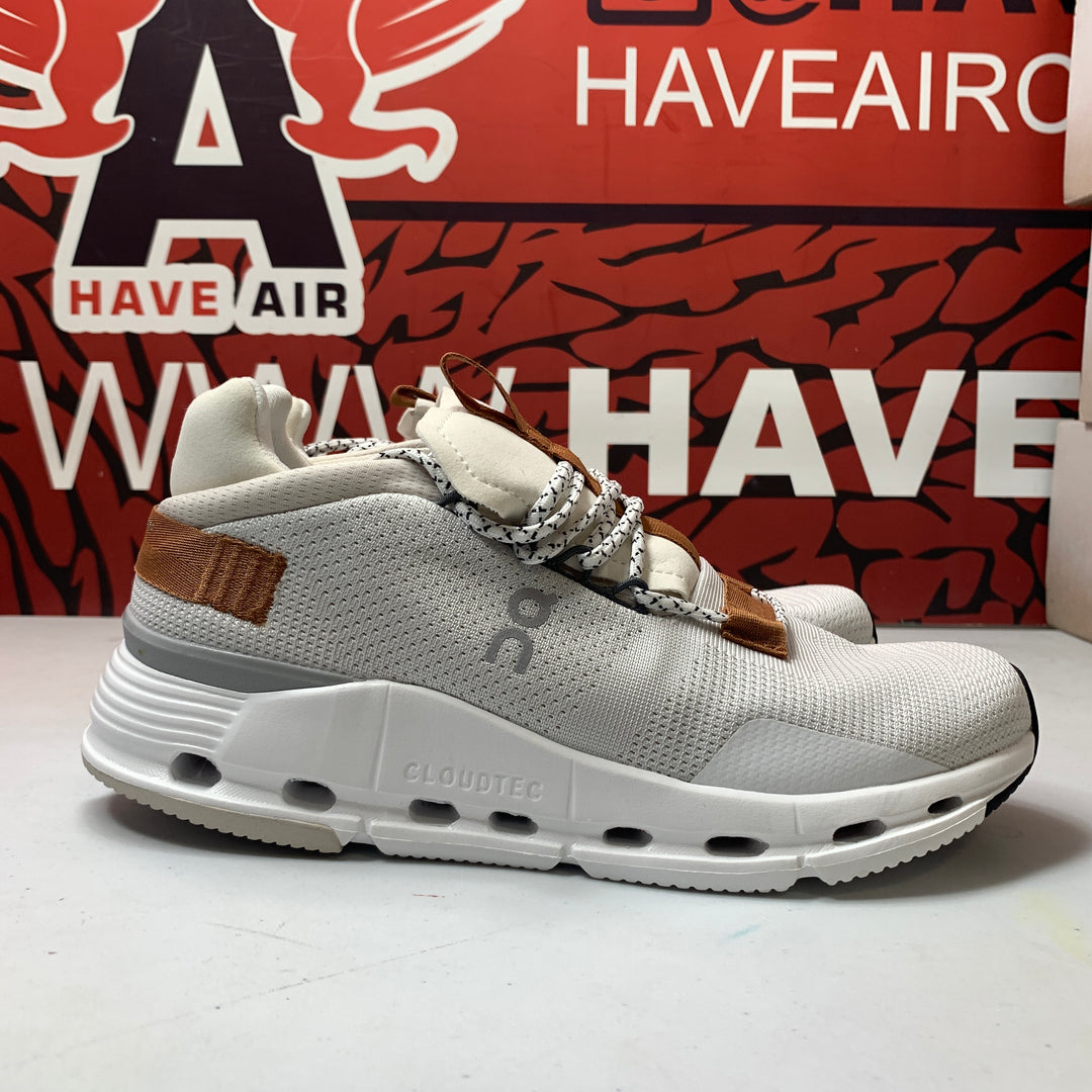 On Running Cloudnova Running Shoes White/Pearl Womens Size 7 Lightly Worn