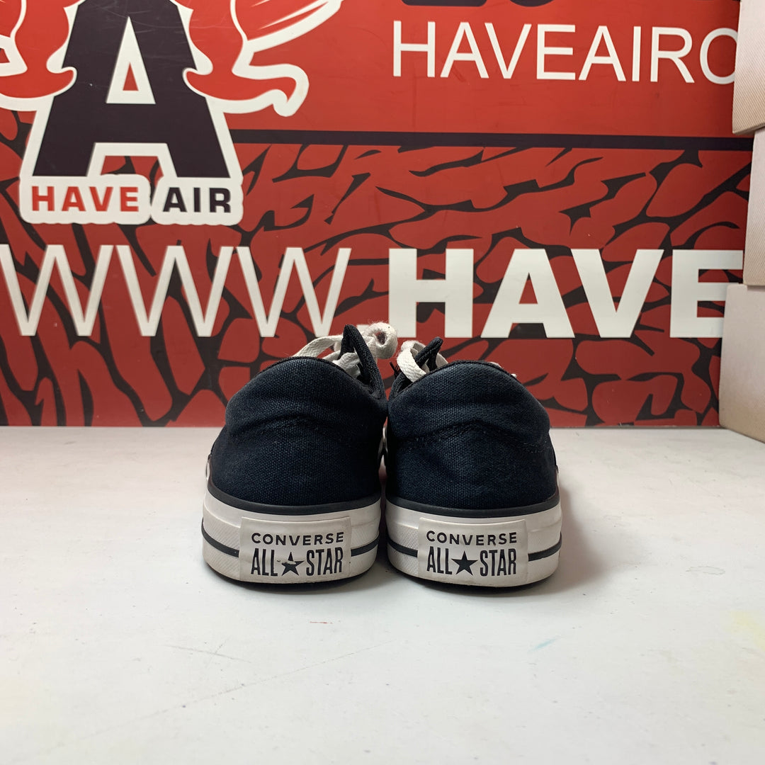 Converse Chuck Taylor All Star Madison Low Black/White Womens Size 8 Worn