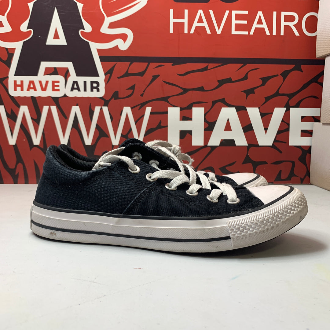 Converse Chuck Taylor All Star Madison Low Black/White Womens Size 8 Worn