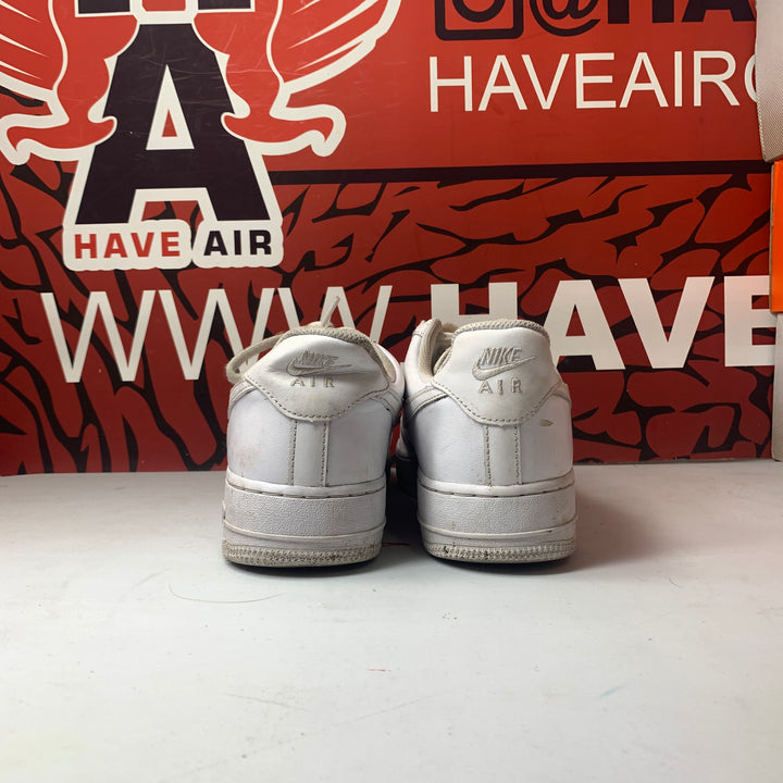 Nike Air Force 1 Low All White  Size Men's 8.5/Women's 10 Worn