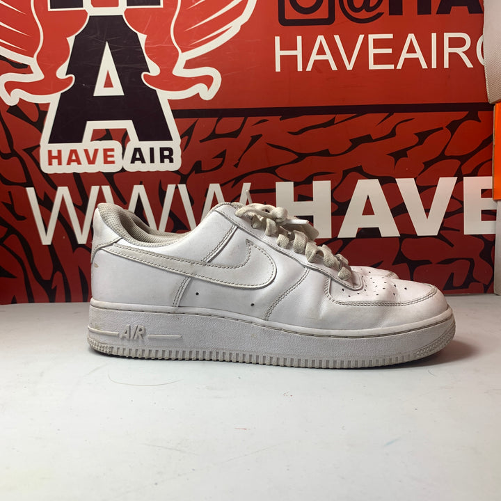 Nike Air Force 1 Low All White  Size Men's 8.5/Women's 10 Worn