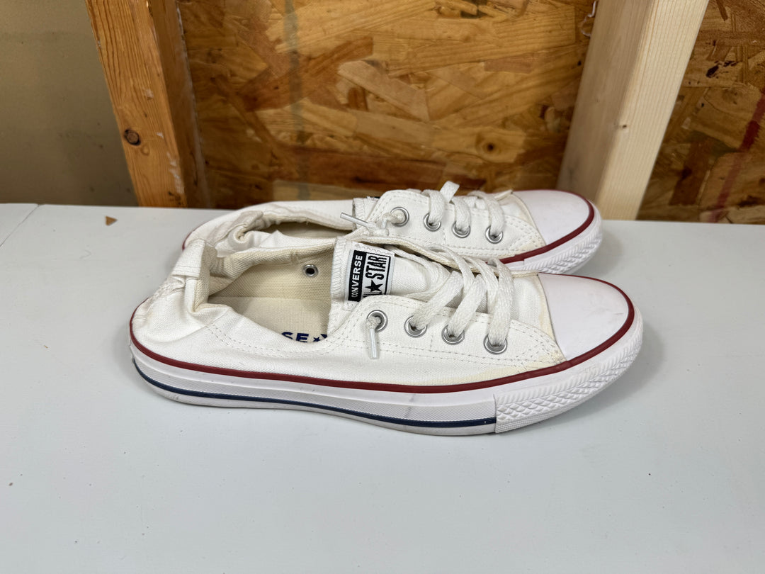 Converse Chuck Taylor All Star Shoreline Slip White Womens Size 8 Lightly Worn 537084F