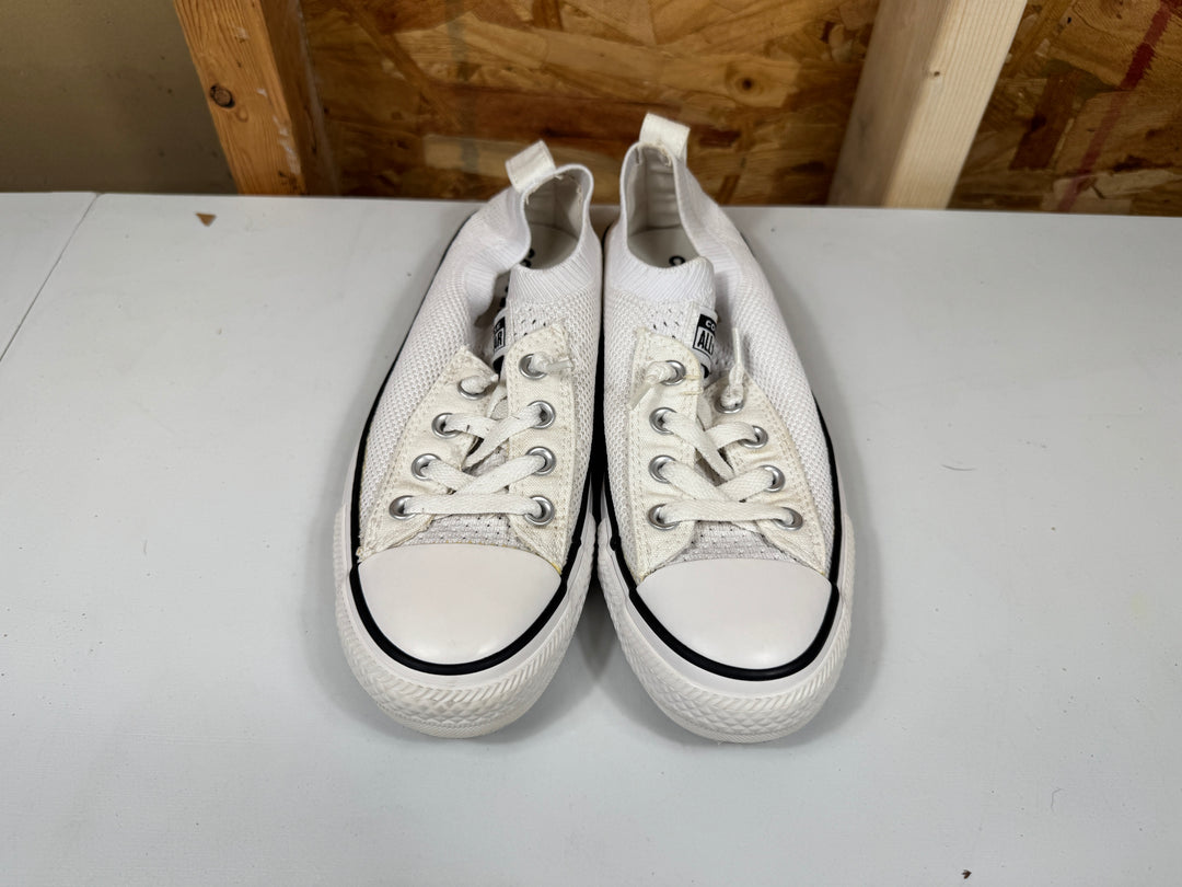 Converse Chuck Taylor All Star Shoreline Knit Slip On White/Black Womens Size 7 Lightly Worn 565490F