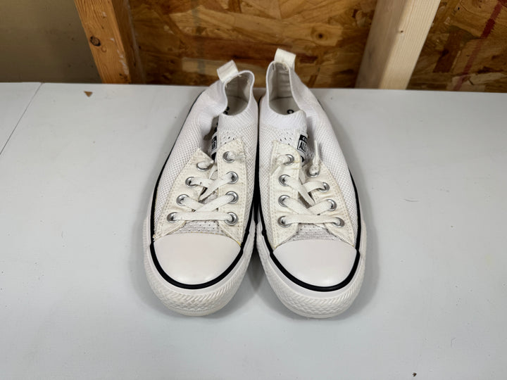 Converse Chuck Taylor All Star Shoreline Knit Slip On White/Black Womens Size 7 Lightly Worn 565490F