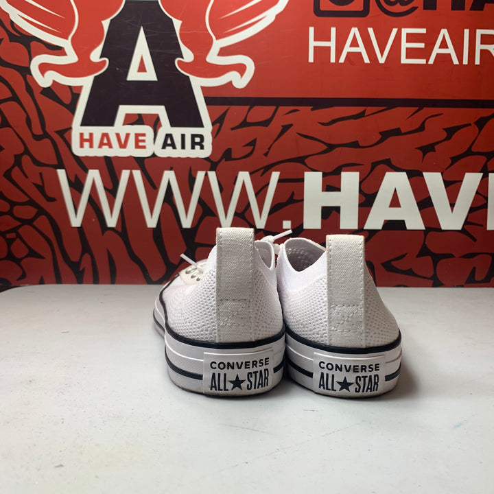 Converse Chuck Taylor All Star Shoreline Knit Slip On White/Black Womens Size 7.5 Worn