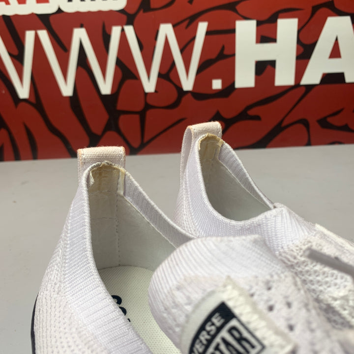 Converse Chuck Taylor All Star Shoreline Knit Slip On White/Black Womens Size 7.5 Worn