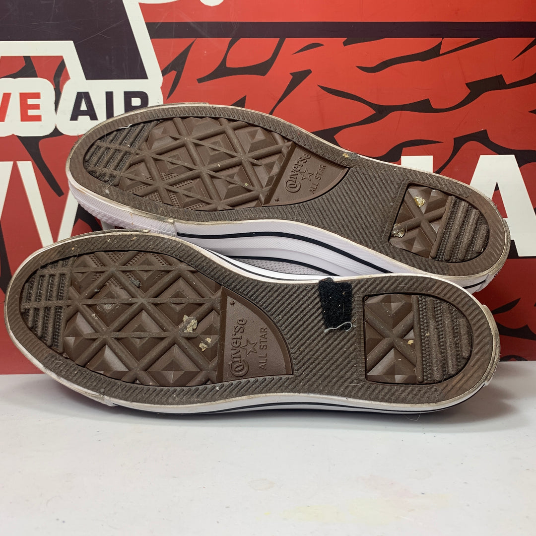 Converse Chuck Taylor All Star Shoreline Knit Slip On White/Black Womens Size 7.5 Worn