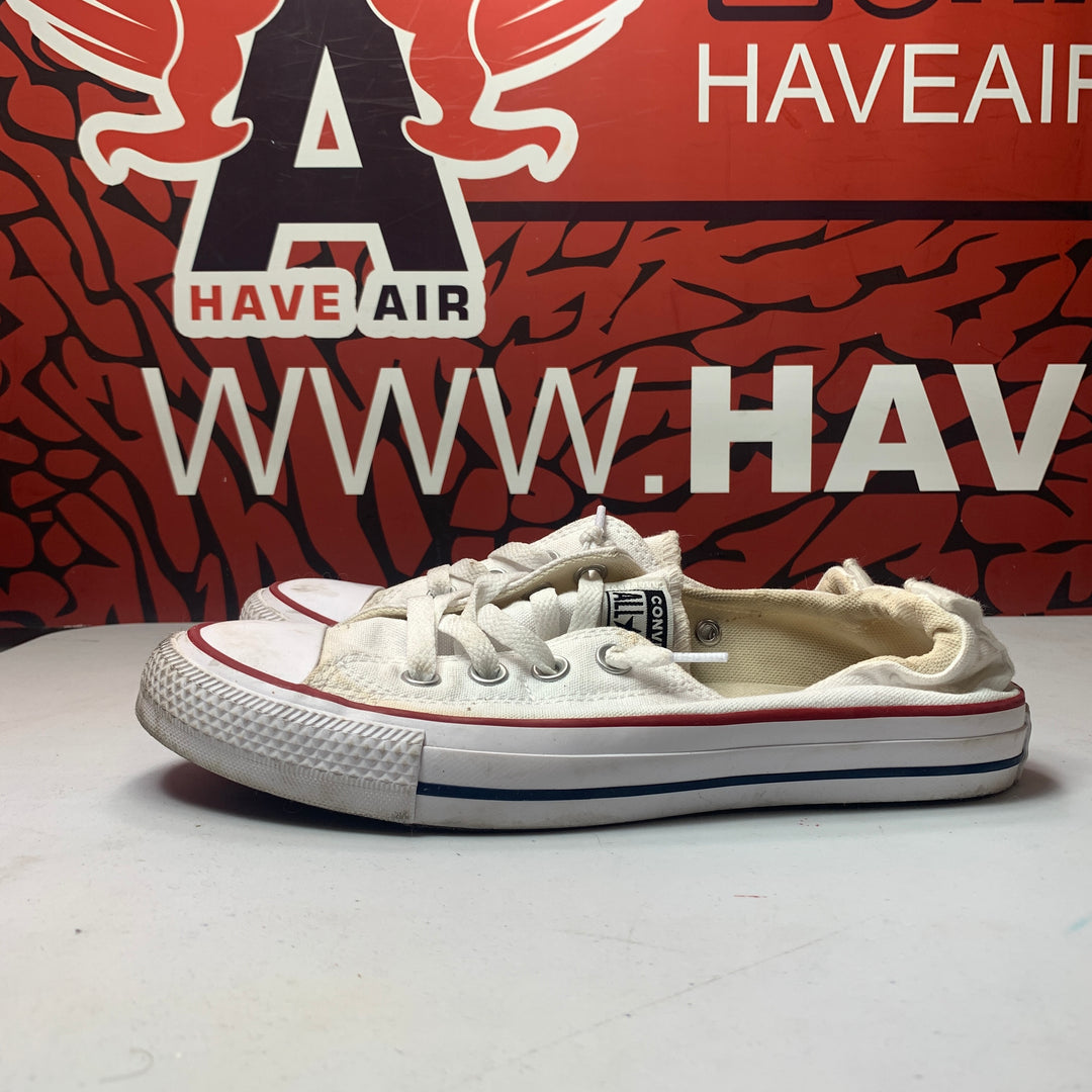 Converse Chuck Taylor All Star Shoreline Slip On Optical White Womens Size 8 Worn