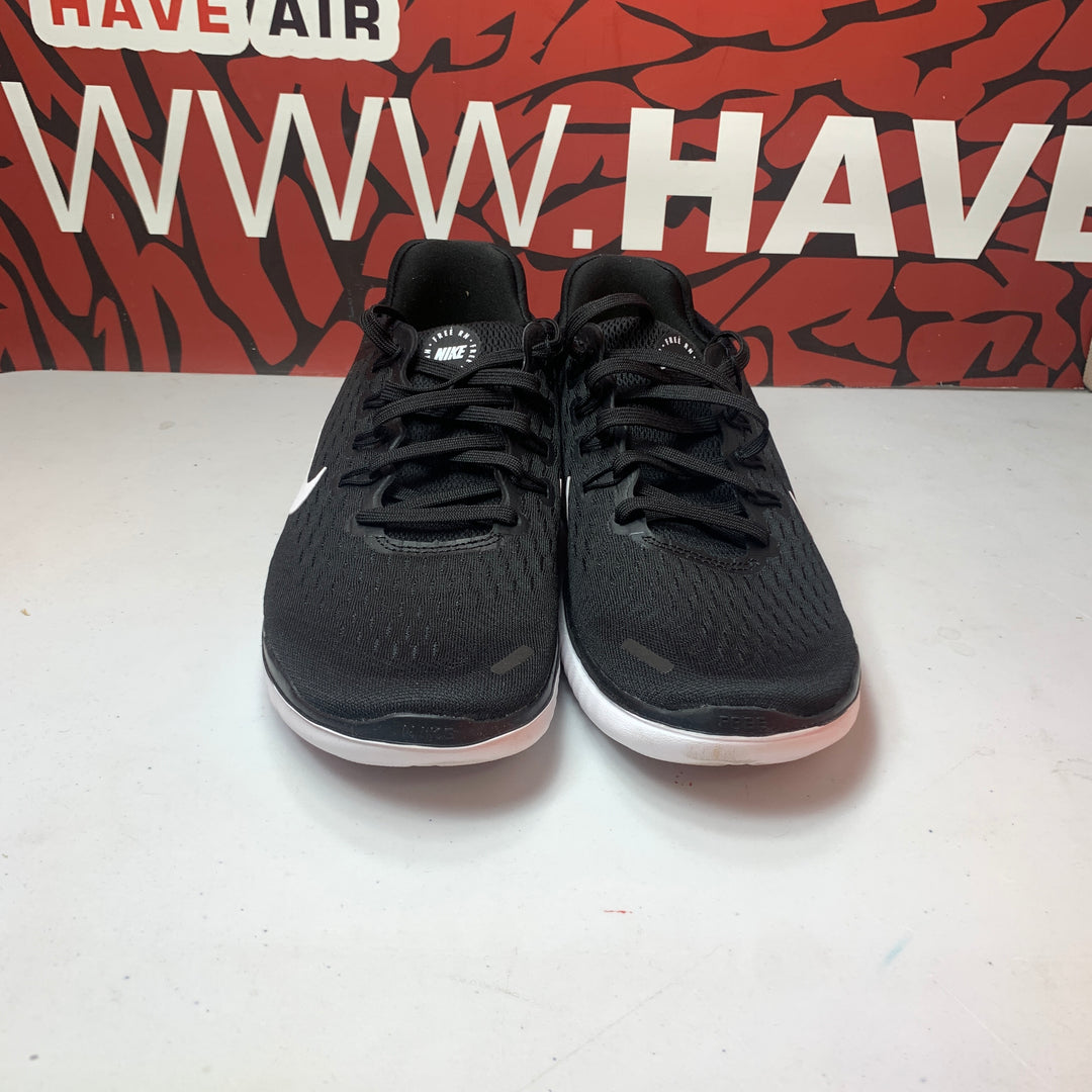 Nike Free Run 2018 Black/White Womens Size 8 Lightly Worn 942837-001
