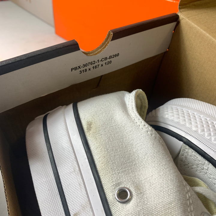 Converse Chuck Taylor All Star Lift Platform Low Canvas White/Black Womens Size 8 Worn