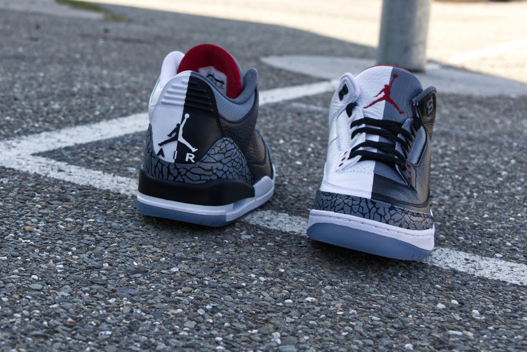 Cement Homage to Home Nike Air Jordan 3 Custom Shoes