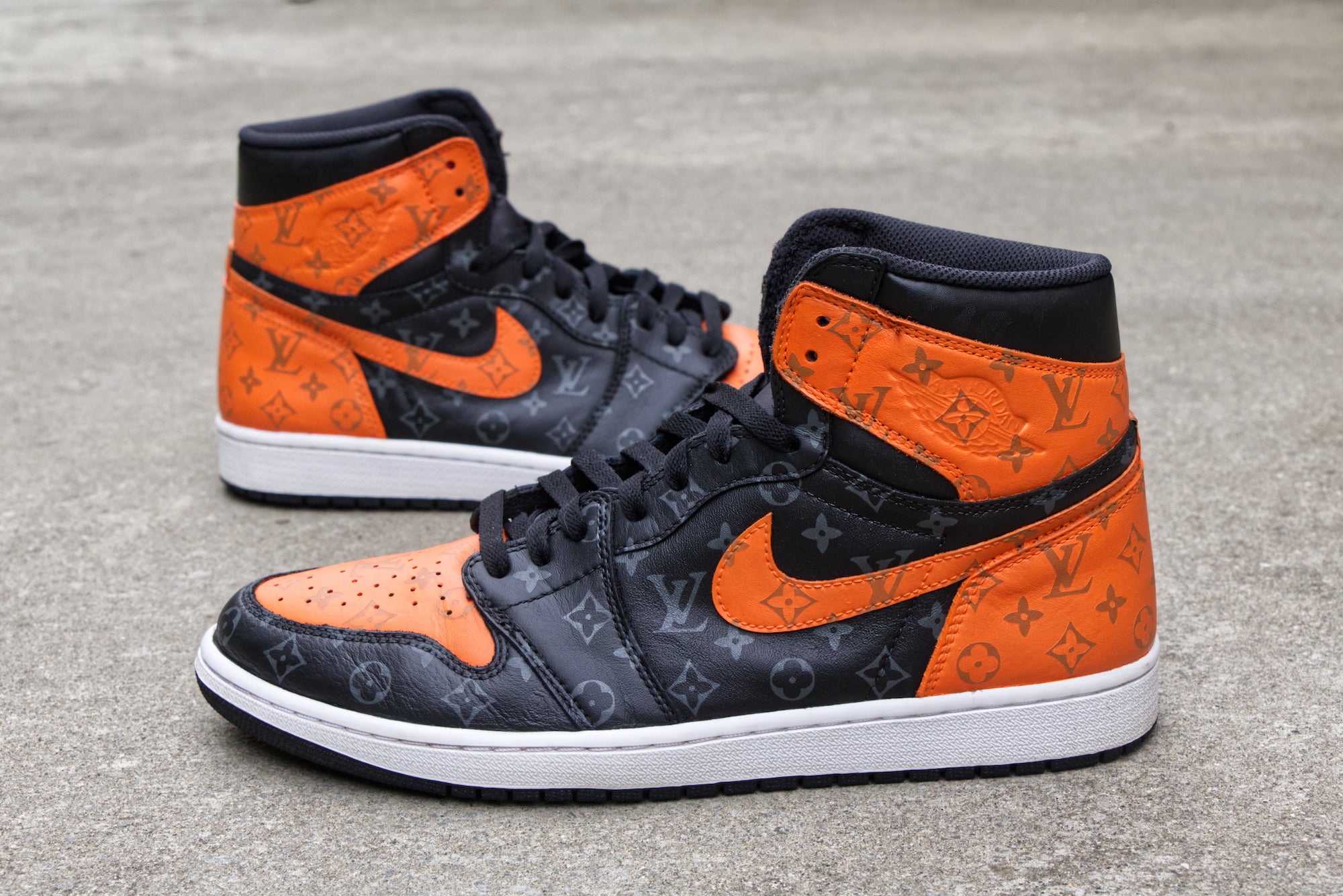 jordan 1 louis vuitton black