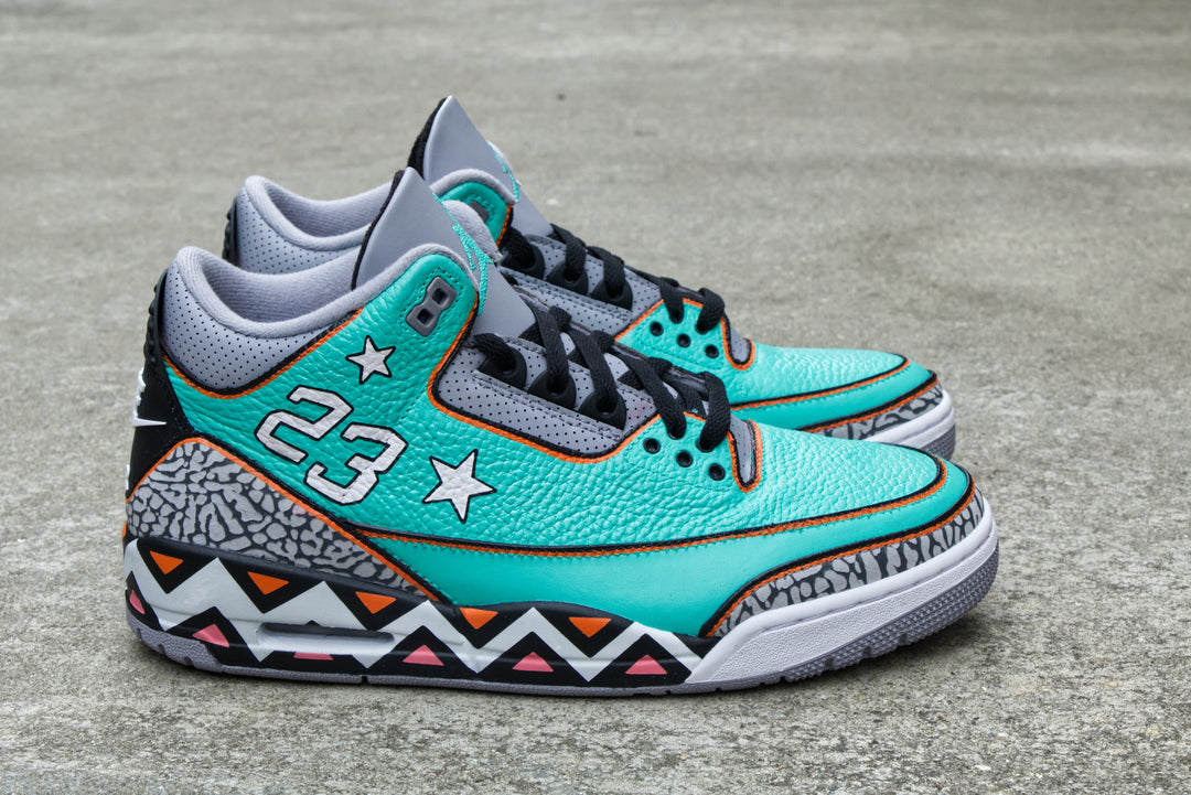 All-Star Game Nike Air Jordan 3 Custom Shoes