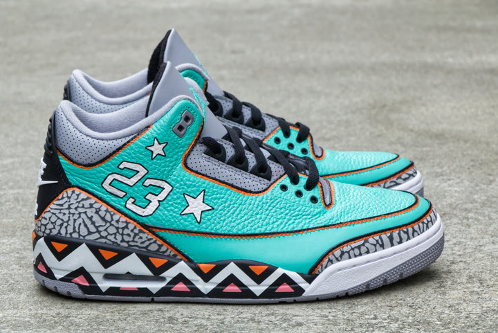 All-Star Game Nike Air Jordan 3 Custom Shoes