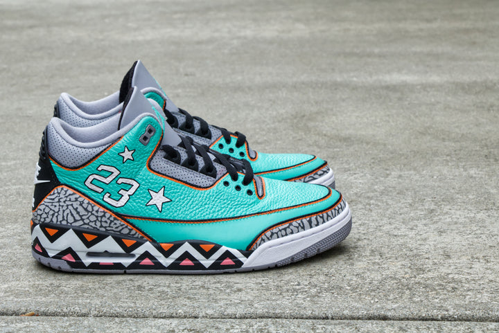 All-Star Game Nike Air Jordan 3 Custom Shoes