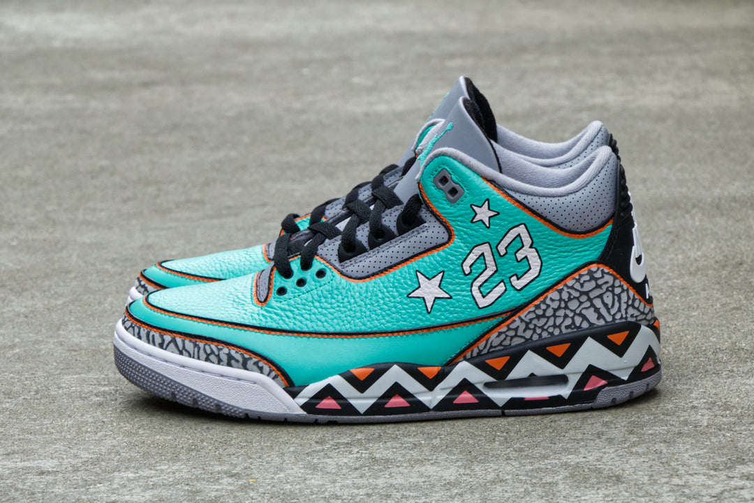 All-Star Game Nike Air Jordan 3 Custom Shoes