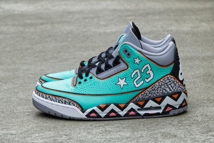 All-Star Game Nike Air Jordan 3 Custom Shoes