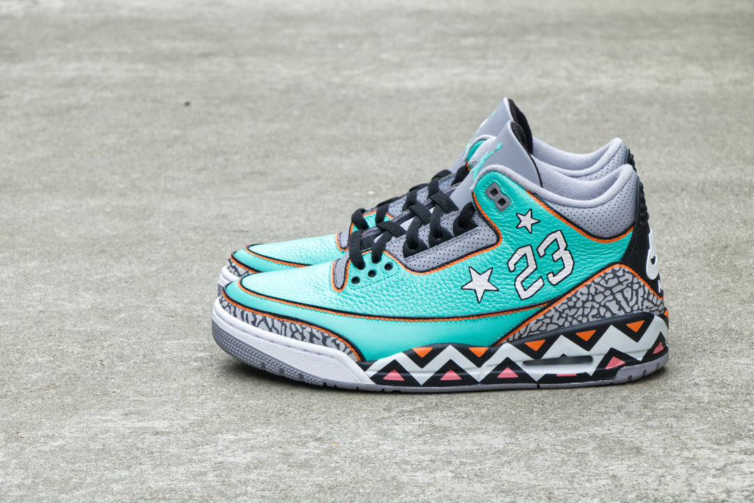 All-Star Game Nike Air Jordan 3 Custom Shoes