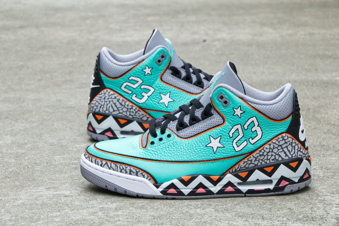 All-Star Game Nike Air Jordan 3 Custom Shoes