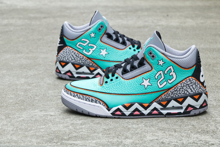All-Star Game Nike Air Jordan 3 Custom Shoes