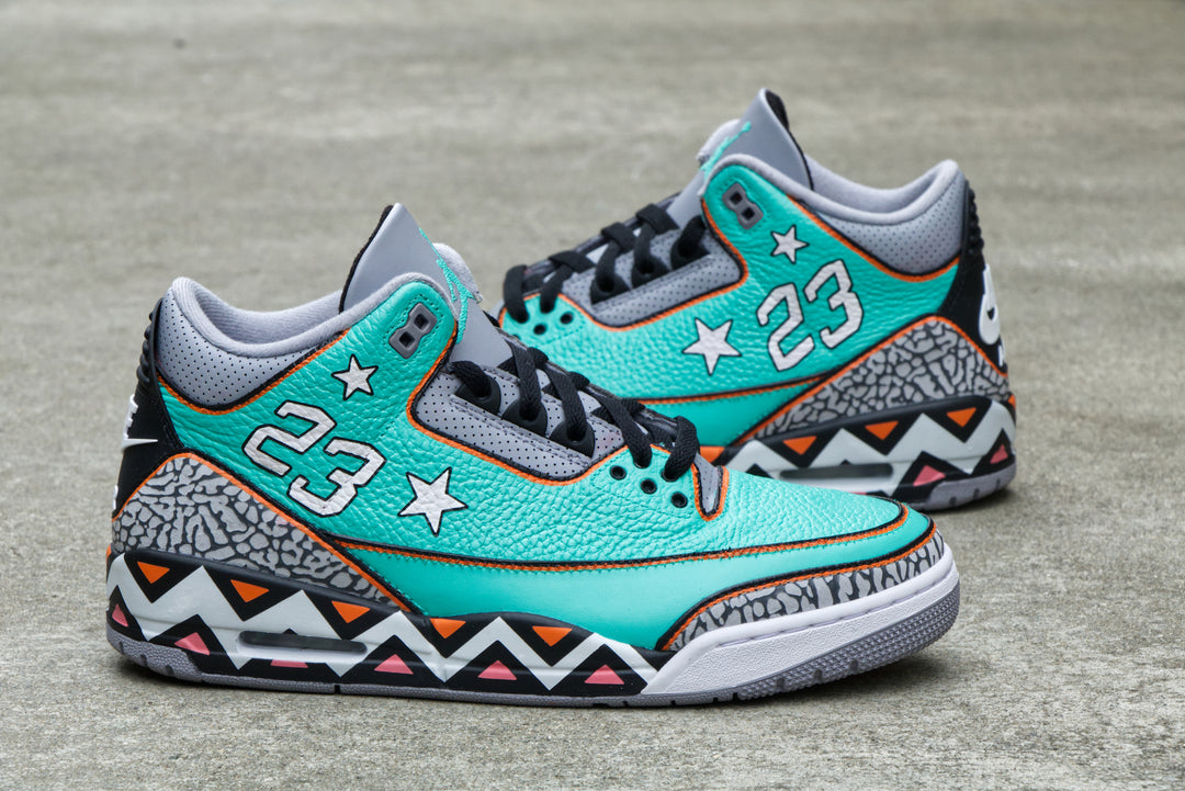 All-Star Game Nike Air Jordan 3 Custom Shoes